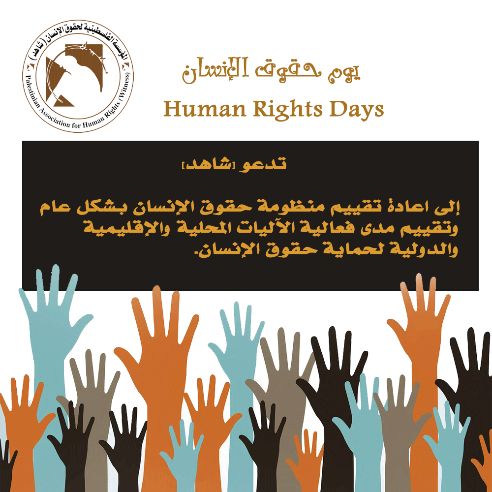 في اليوم العالمي لحقوق الإنسان (شاهد) تدعو إلى تقييم مدى فعالية الآليات المحلية والإقليمية والدولية لحماية حقوق الإنسان