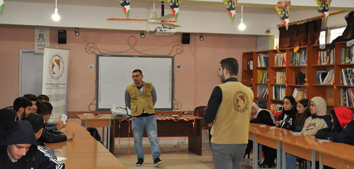 In The International Day of Human Rights  A Human Rights Workshop Held by the (Witness) In Collaboration with The Student Parliament at Deir Yassine High School in Tyre