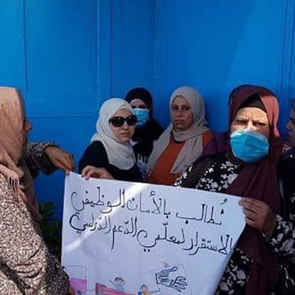 (شاهد): طرد «الأونروا» ل78 معلماً قرار خاطئ يضر بمصلحة الطلاب، ودعوة للعودة عن هذا القرار