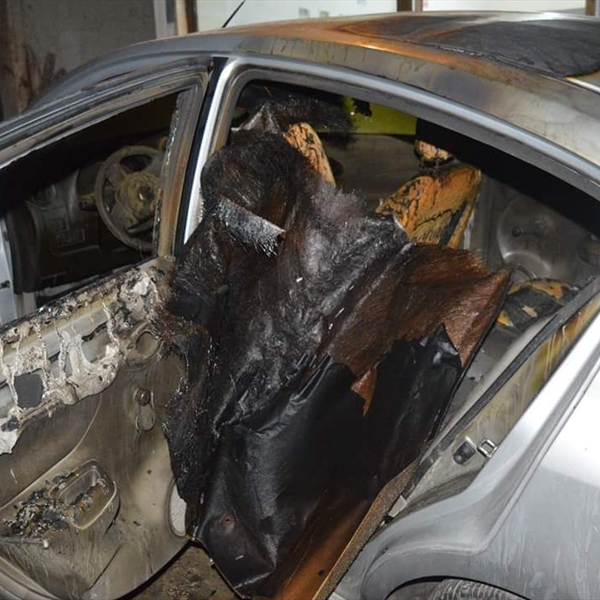 (شاهد) تدين إحراق سيارة الناشط الإعلامي أحمد دحويش  وتدعو الى احترام الحقوق والحريات العامة