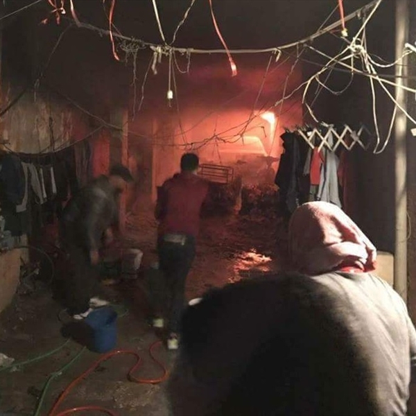 شاهد تدين أعمال العنف في مخيم الرشيدية