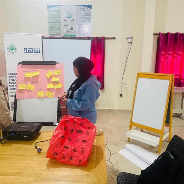 (شاهد) تطلق مشروع الكرامة القانونية:تمكين صوت اللاجئين الفلسطينيين في لبنان