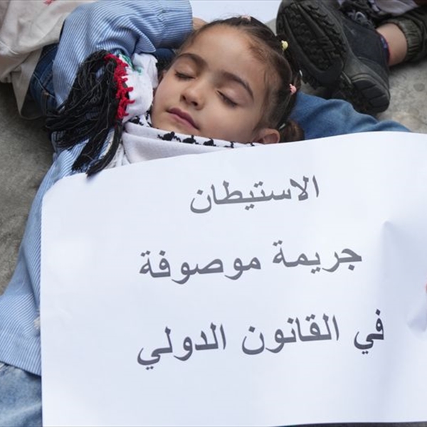 خلال وقفة تضامنية أمام مقر اللجنة الدولية للصليب الاحمر في العاصمة بيروت (شاهد) تطالب المجتمع الدولي بوقف جرائم الاحتلال ضد سكان قطاع غزة