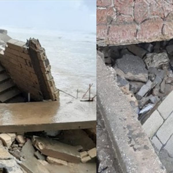 (شاهد) تطالب السلطات اللبنانية والانروا بالإسراع في بناء السد البحري لحماية مئات المنازل المعرضة للخطر في مخيم الرشيدية. 